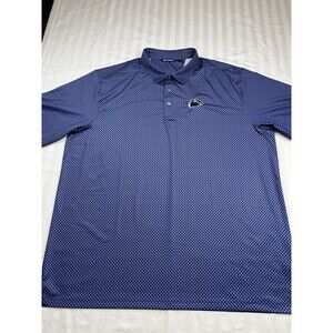 Cutter & Buck Penn State PSU Polo Shirt Men's 3XL Tall Blue Geometric Golf 3XLT